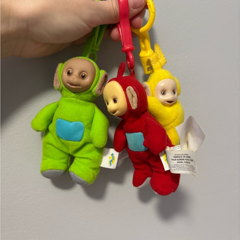 Teletubbies Keychains Burger King 1999